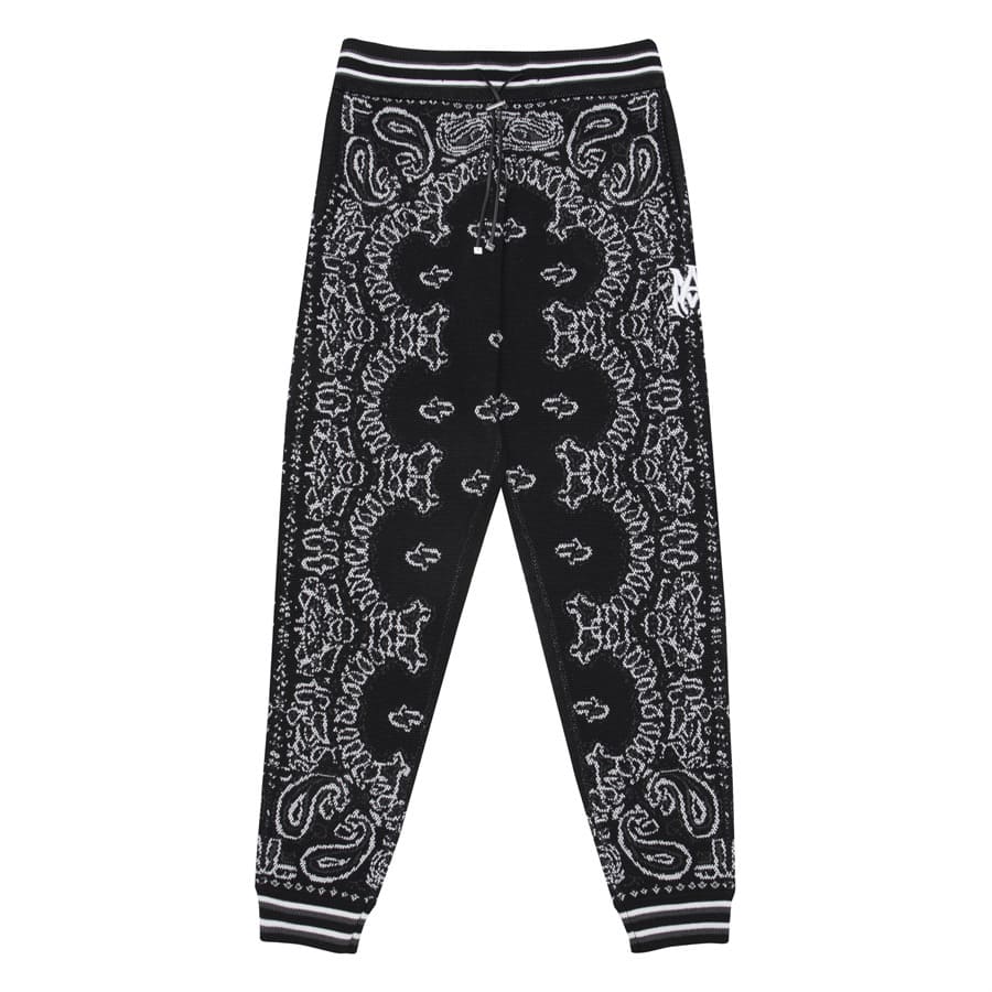 Amiri Bandana B-Ball Sweatpants 'BlackGrey'