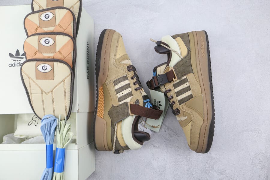 Bad Bunny x Adidas Forum Buckle Low Coffee