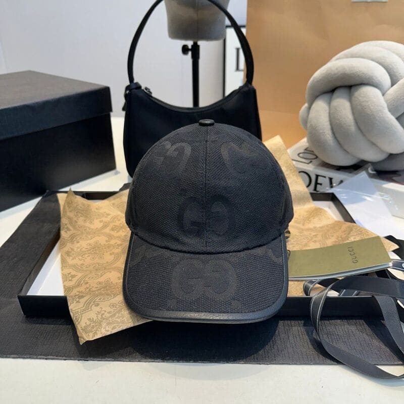 Gucci Jumbo GG Black Cap