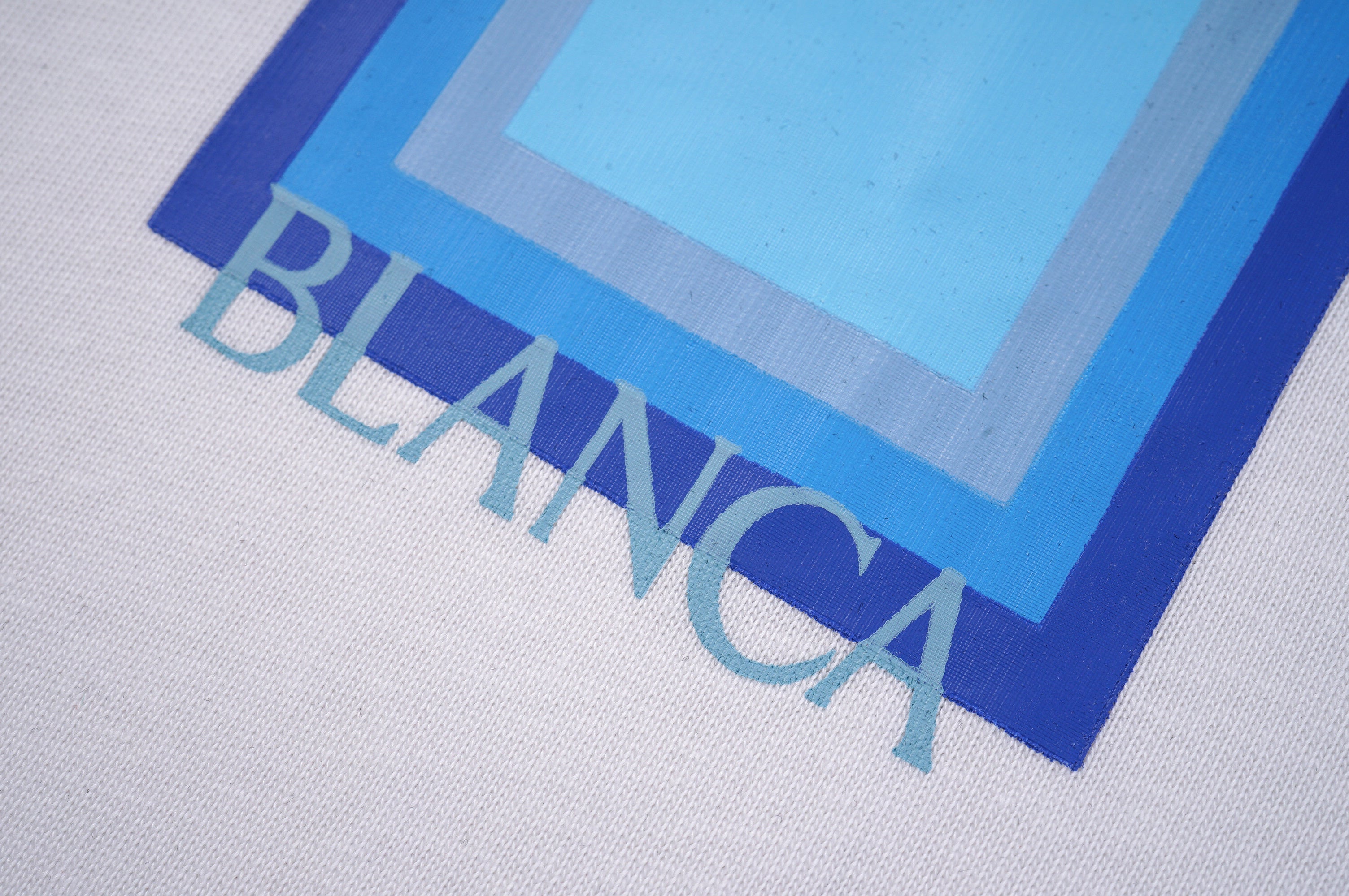 White Casablanca Logo Degrade T-Shirt