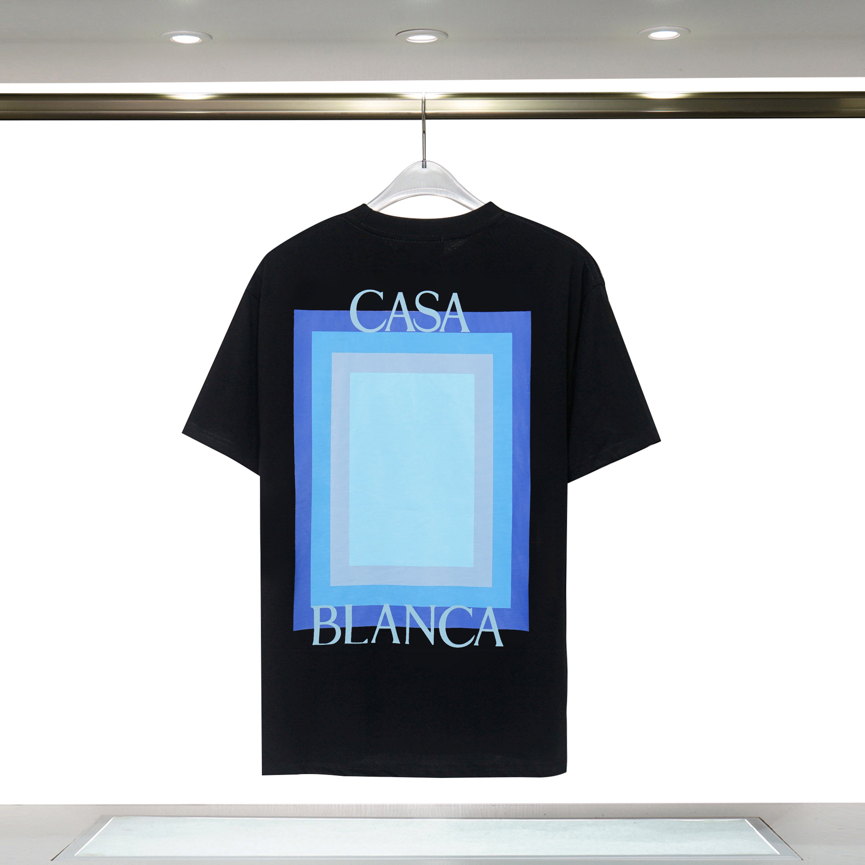 Camiseta CasaBlanca Logo Degrade Preta