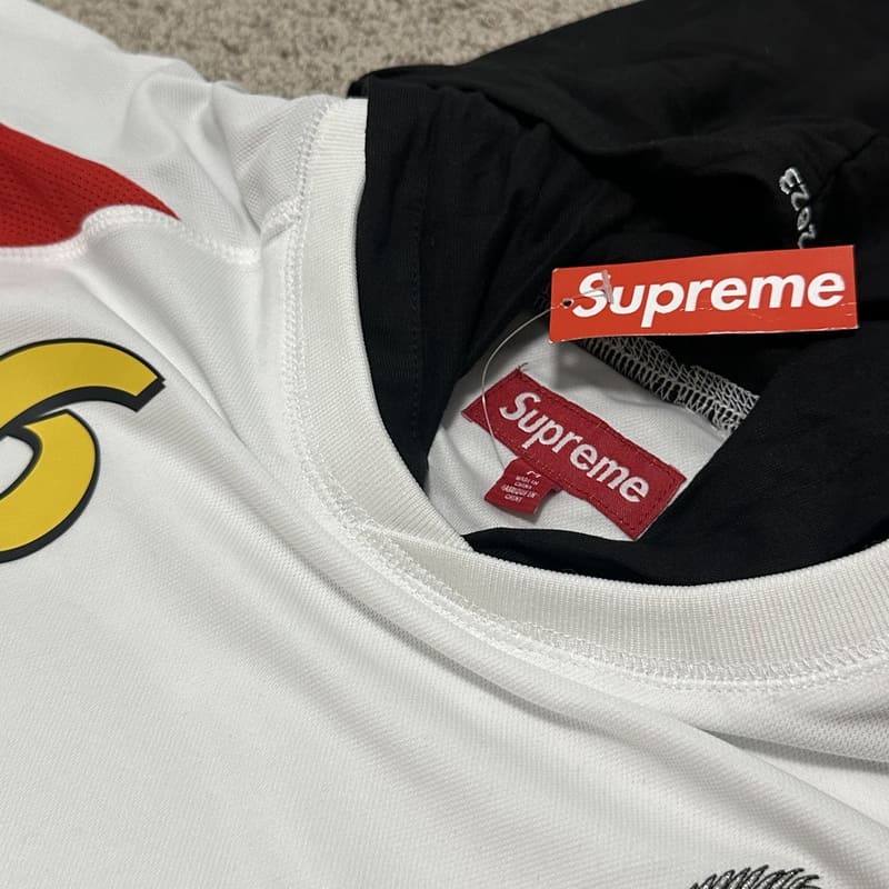 Supreme Hooded Soccer Set White
