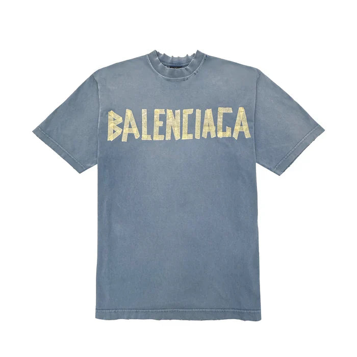 Balenciaga Tape Type T-Shirt Blue