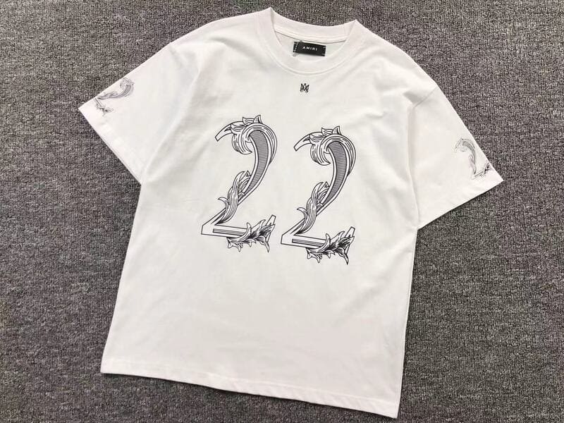 Amiri 22 Logo-Print T-Shirt White