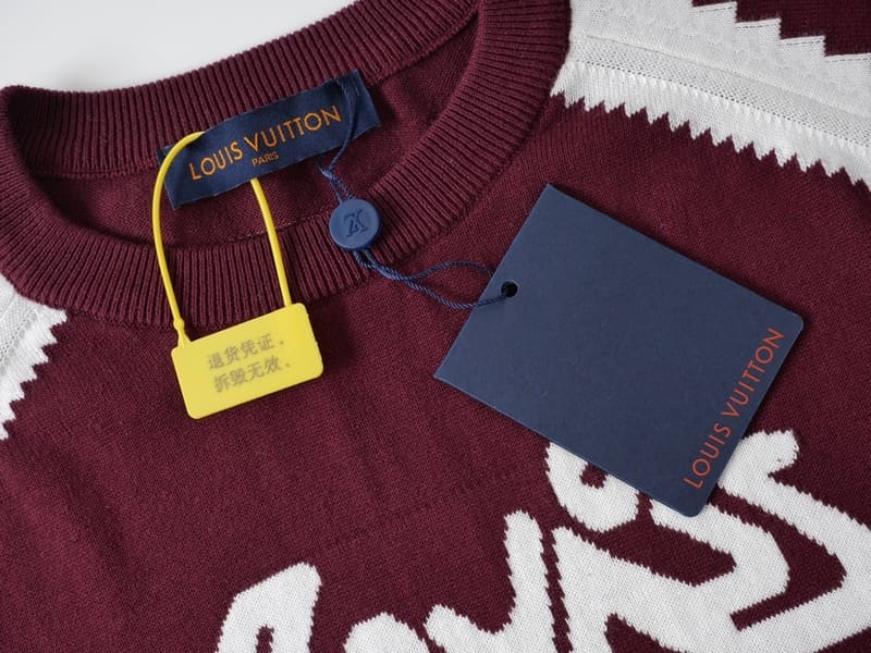 Louis Vuitton Short-Sleeved Cotton Intarsia Crewneck T-Shirt
