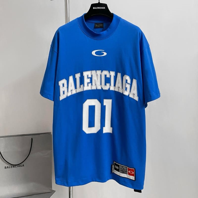 Balenciaga Basketball Series Blue T-shirt