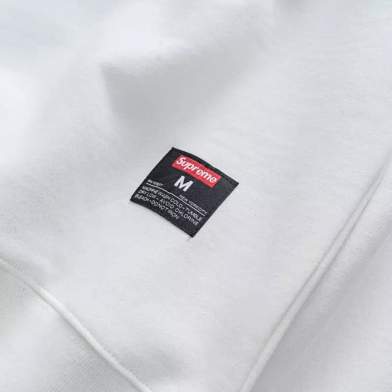 Supreme Kanji Logo White Sweatshirt
