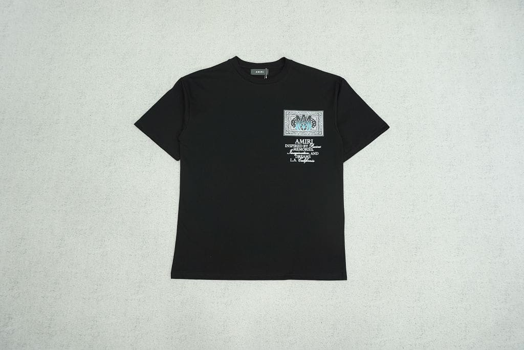 Amiri Ma Bandana Black T-Shirt