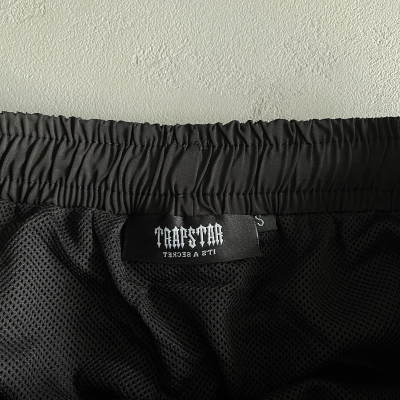 Trapstar Script Swimming Shorts Black/Nigara Mist
