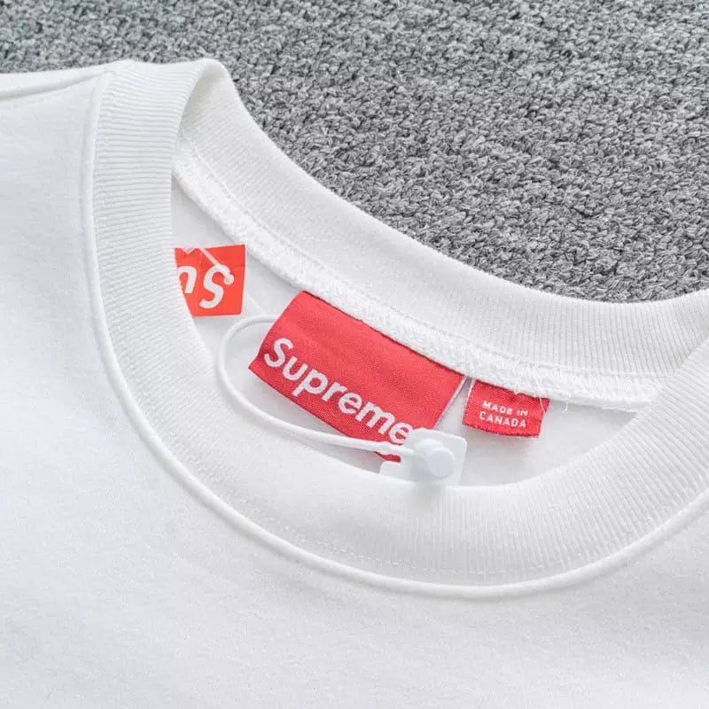 Supreme Kanji Logo White Sweatshirt