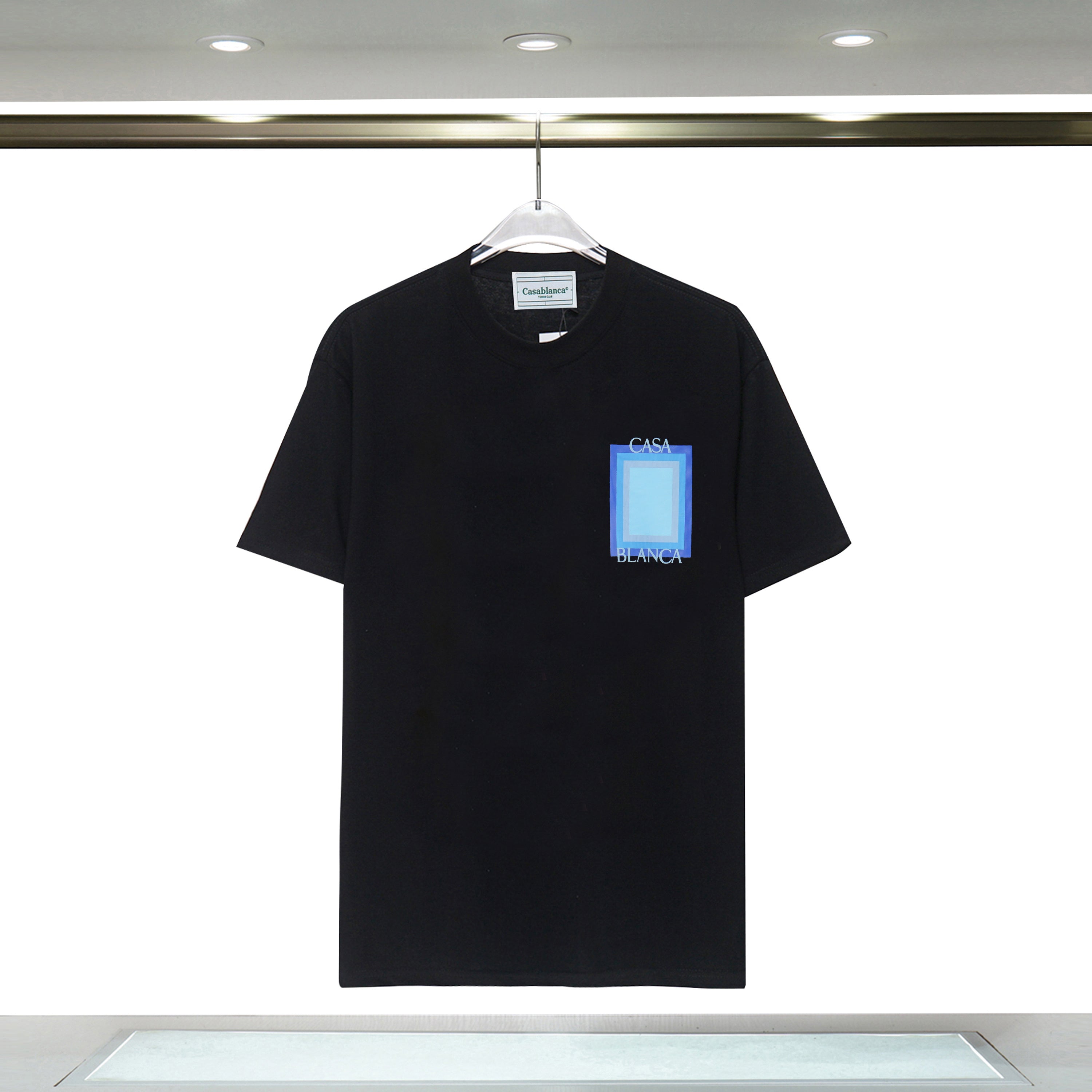 Camiseta CasaBlanca Logo Degrade Preta