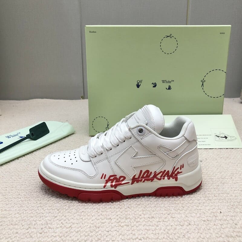Off-White Out of Office Low For Walking White Red
