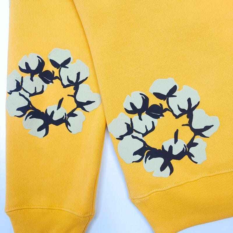 Denim Tears x CPFM Wreath Yellow Hoodie