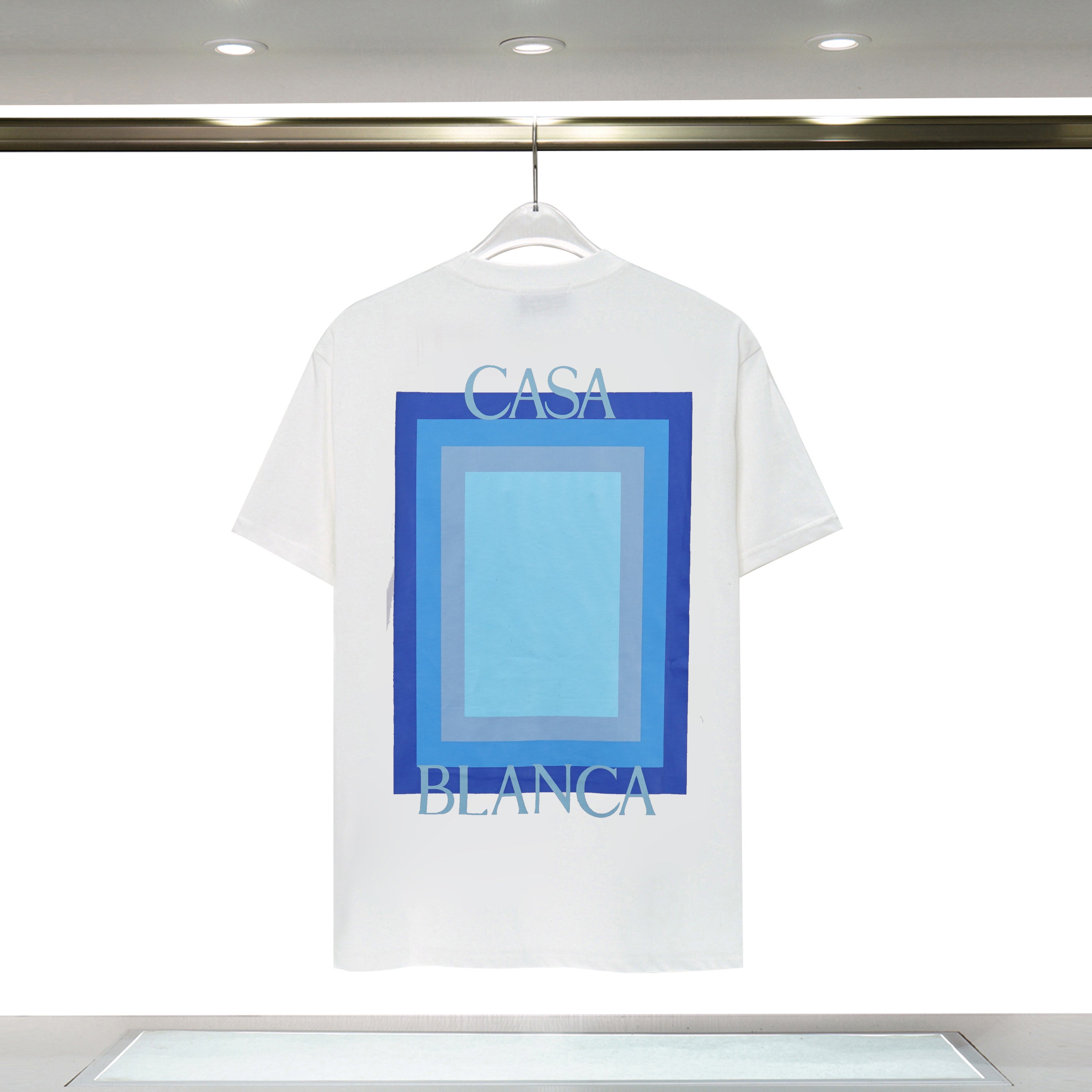 White Casablanca Logo Degrade T-Shirt