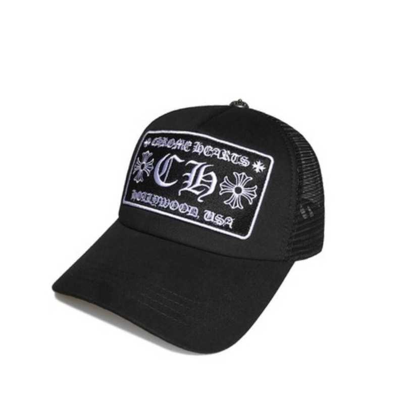 Boné Chrome Hearts CH New York City Trucker Preto