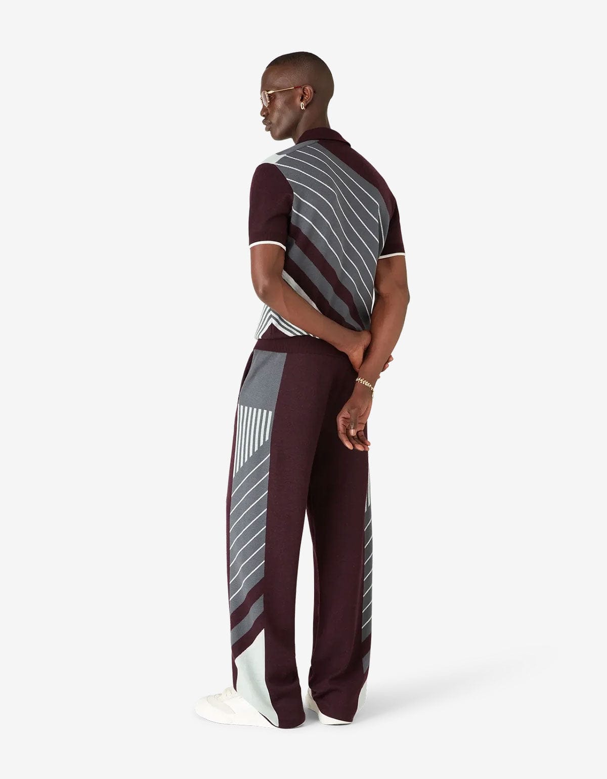 Conjunto Casablanca Purple Merino Diagonal Tennis