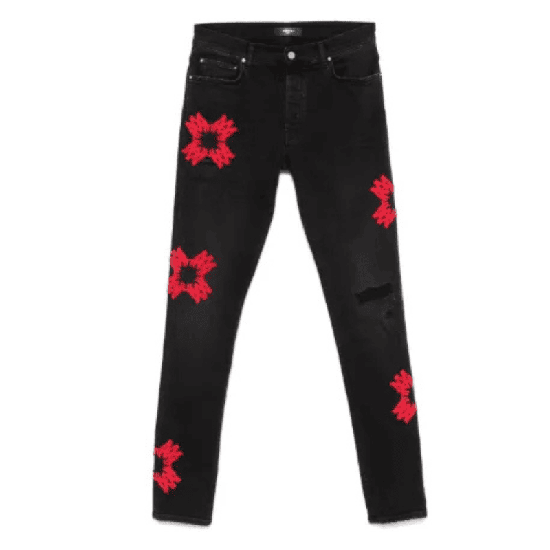 Amiri Jeans Black/Red Logo