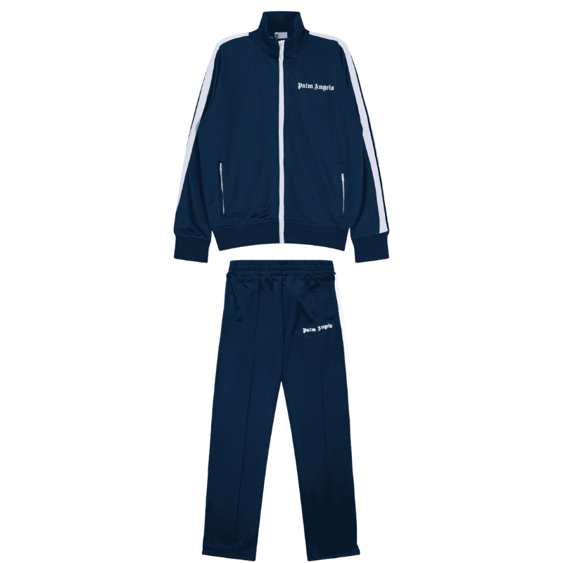 Palm Angels Logo Tracksuit Navy Blue
