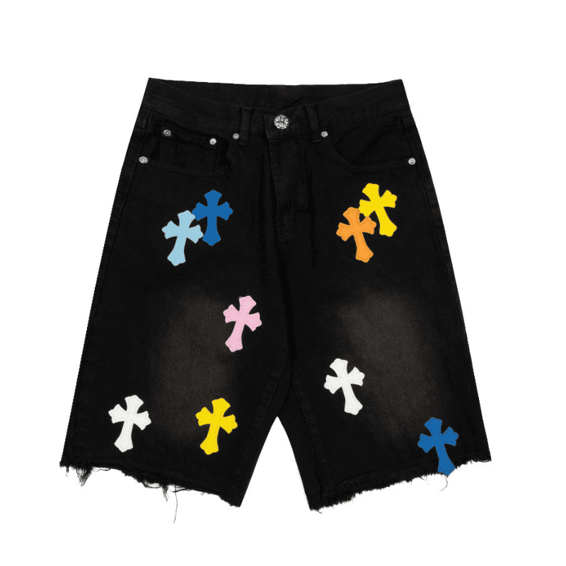 Chrome Hearts Colours Cross Bermuda Jeans