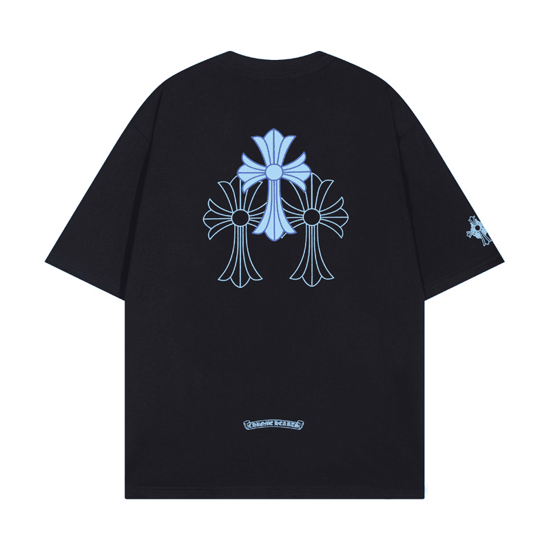 Chrome Hearts Triple Cross Logo T-shirt Black