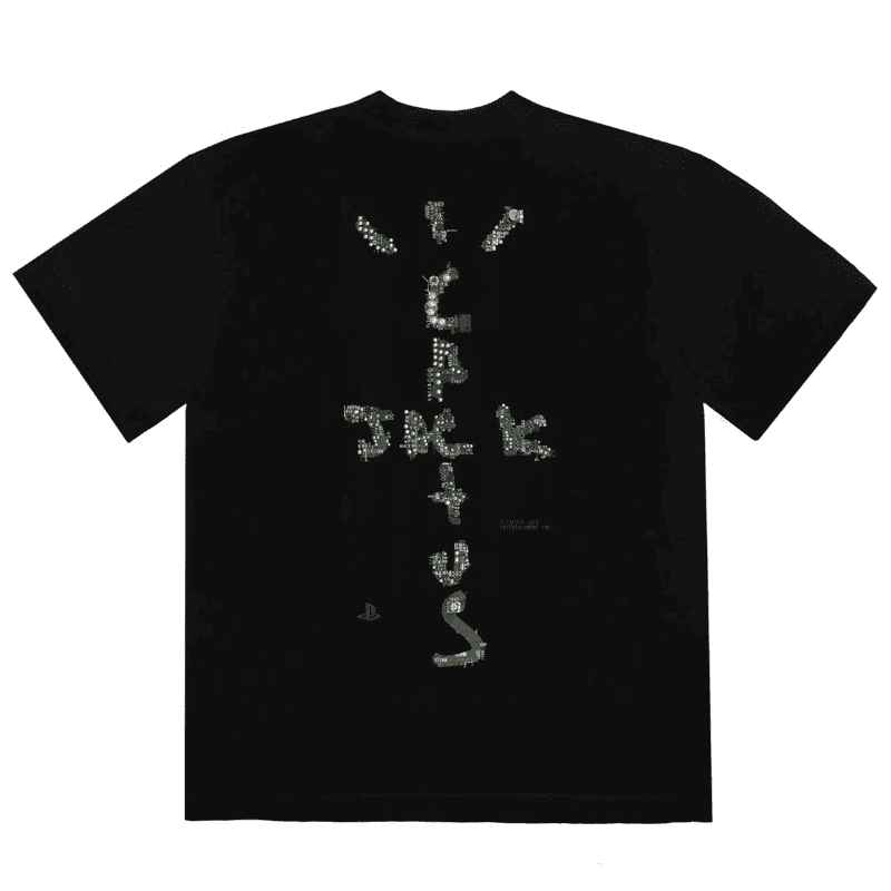 Cactus Jack Travis Scott x PlayStation Black T-Shirt