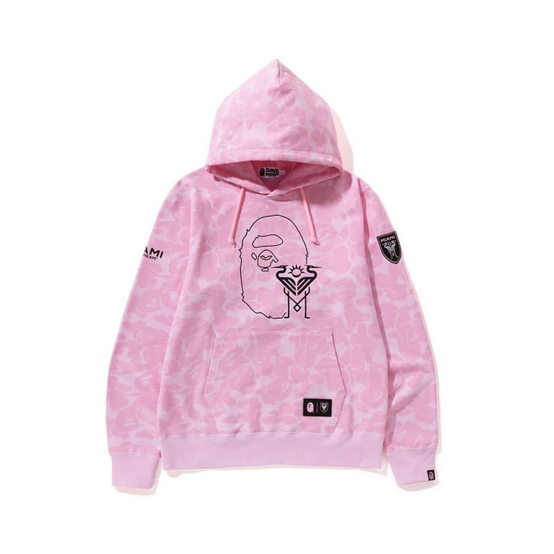 Moletom Bape x Inter Miami Camo Rosa