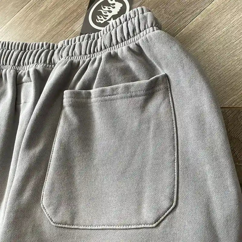 Hellstar Grey Future Flame Sweatpants