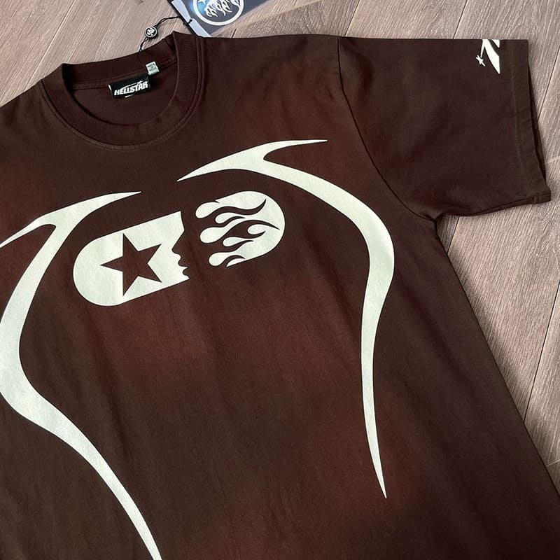 Hellstar Warm Up Brown T-Shirt