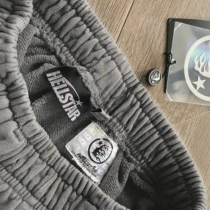 Hellstar Grey Future Flame Sweatpants