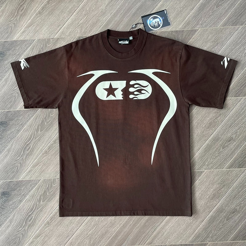 Hellstar Warm Up Brown T-Shirt
