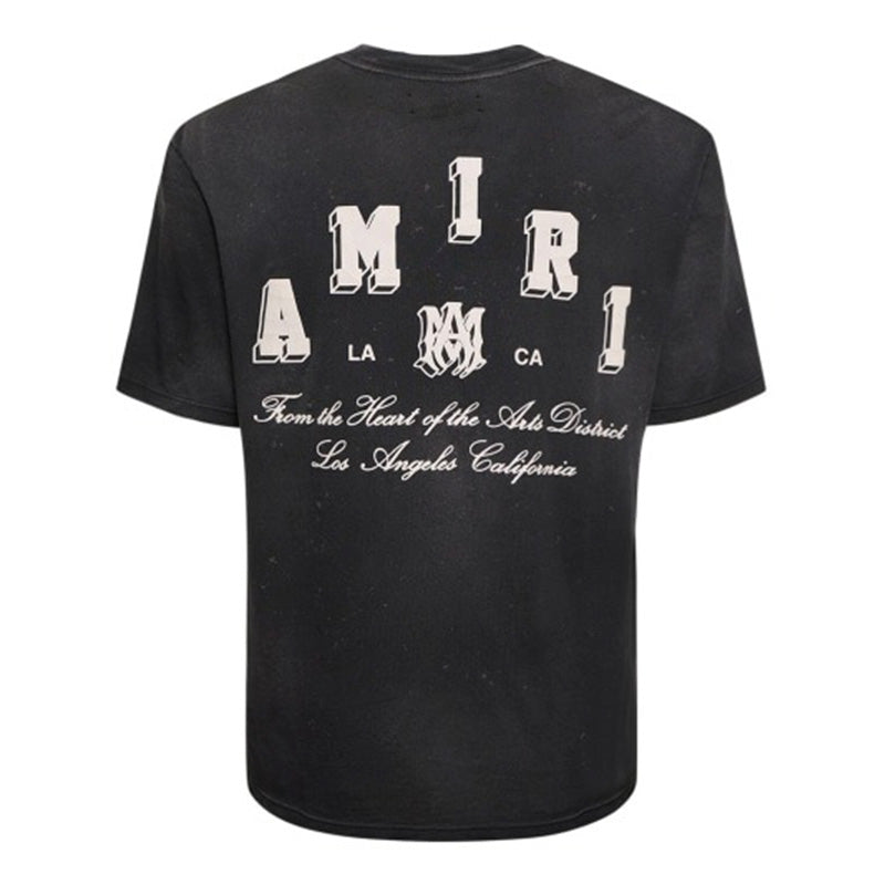 Amiri Vintage Collegiate Black T-shirt