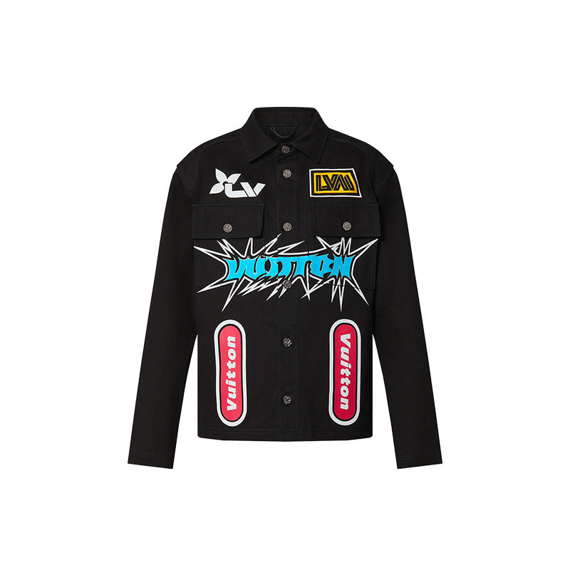 Louis Vuitton Printed Denim Jacket
