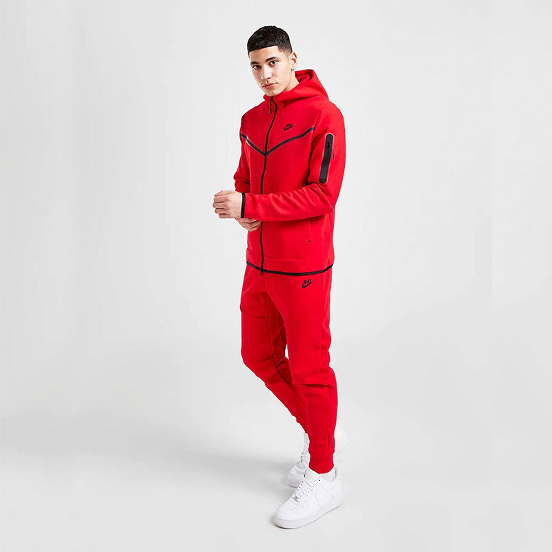 Red Nike Tech Fleece Set
