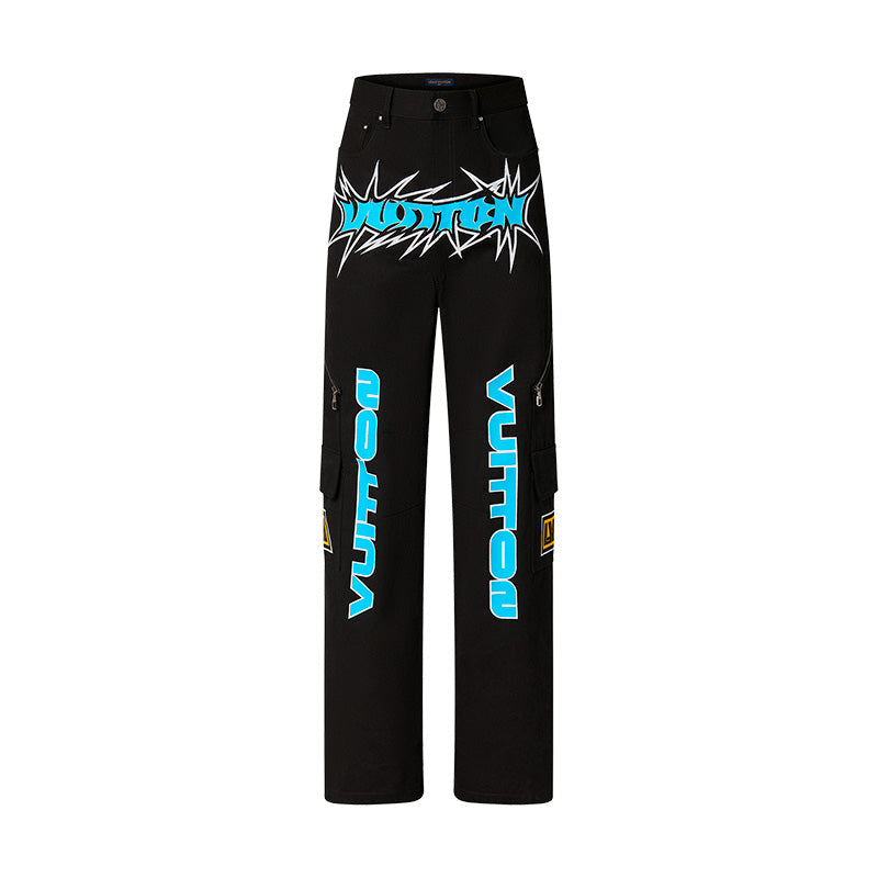 Louis Vuitton Printed Denim Jeans