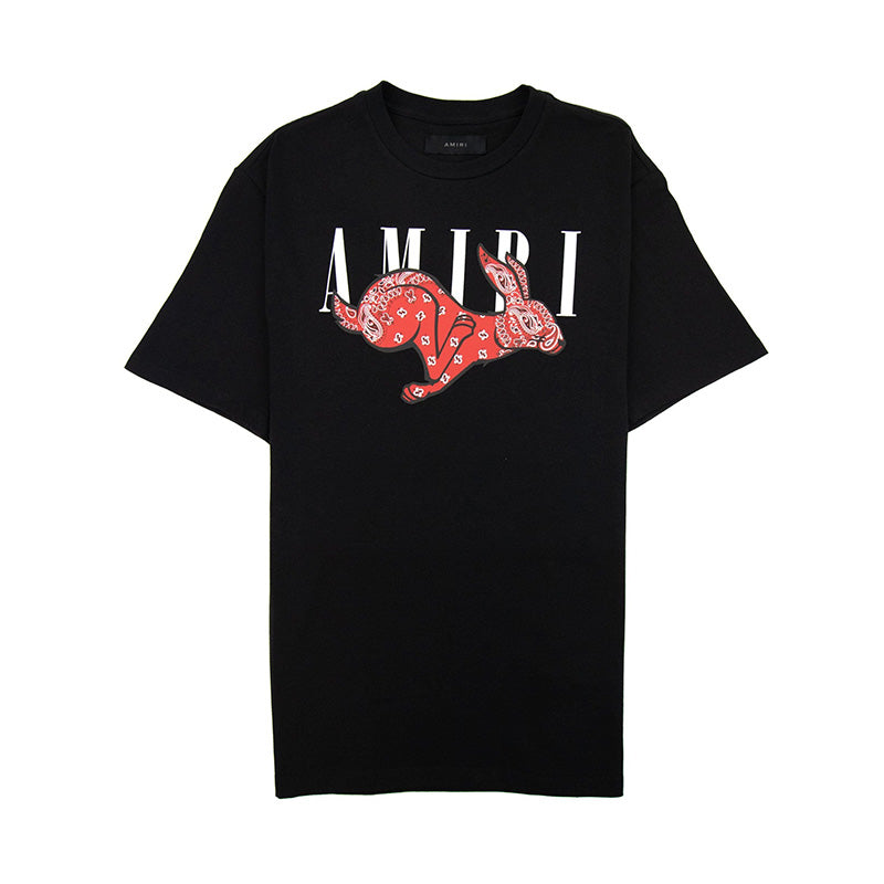 Amiri Rabbit Logo T-Shirt Black