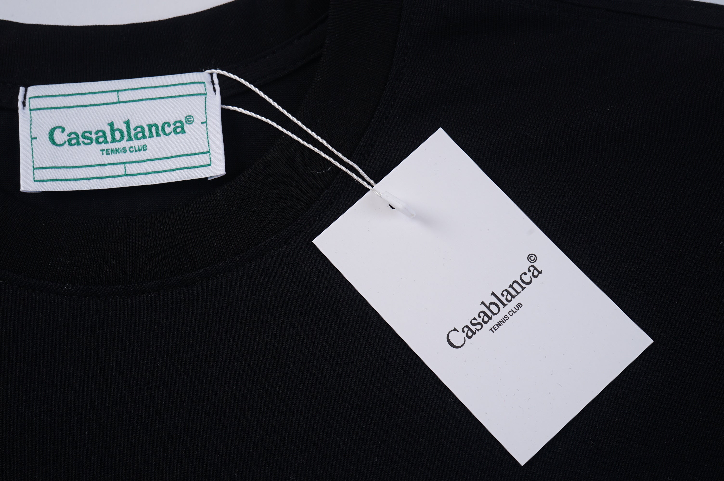 Camiseta CasaBlanca Logo Degrade Preta