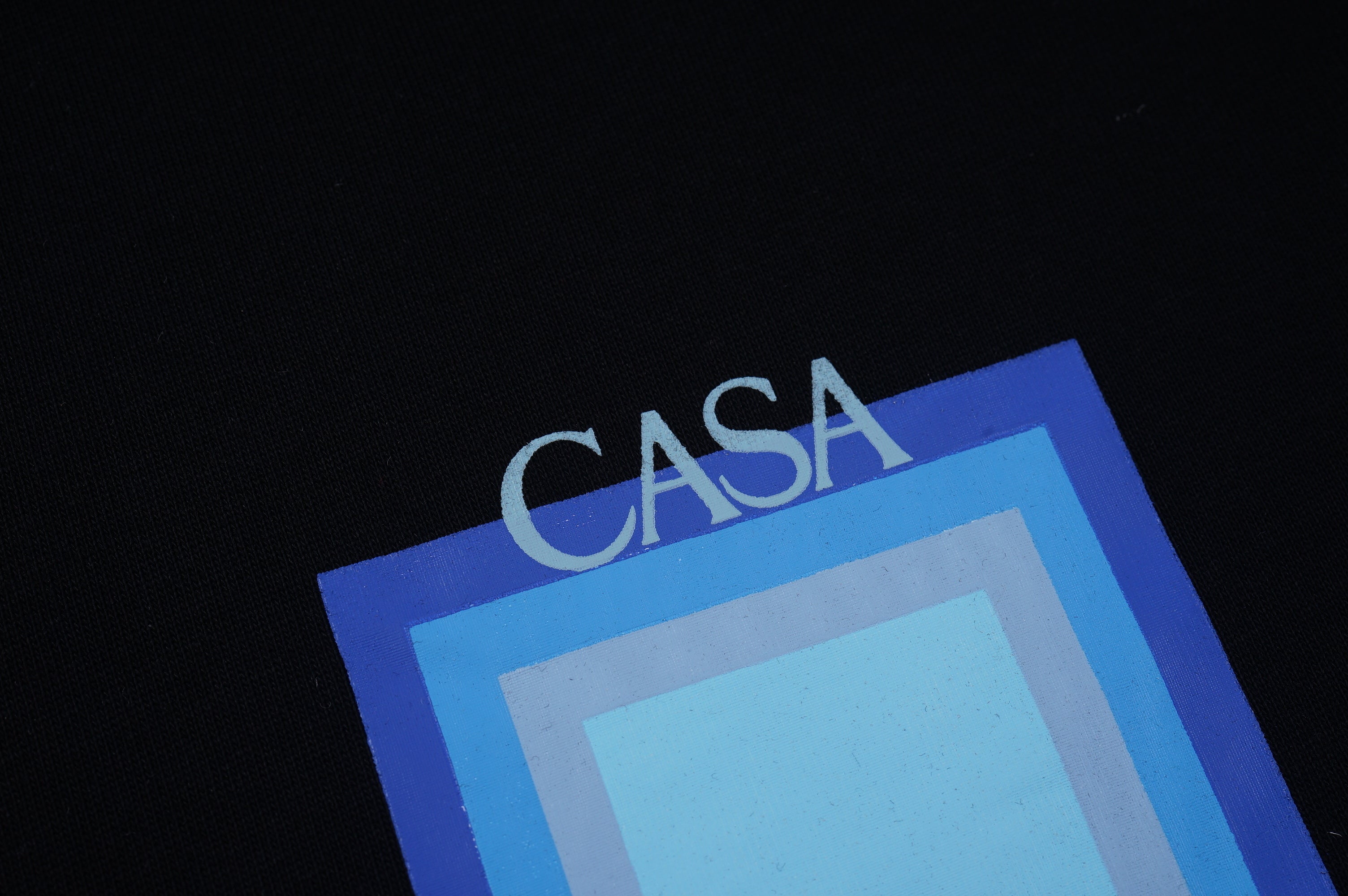 Camiseta CasaBlanca Logo Degrade Preta