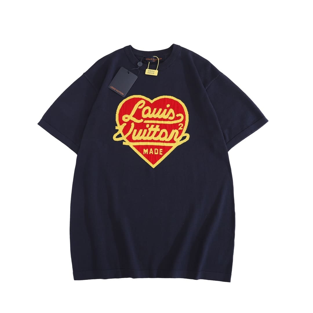 Louis Vuitton x Nigo Intarsia Jacquard Heart T-Shirt