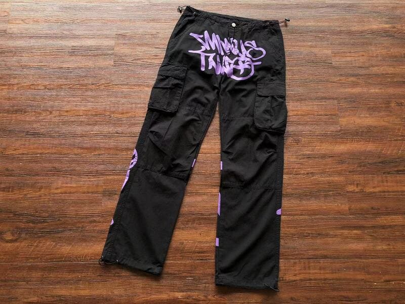 Minus Two Cargo Black/Purple Trousers