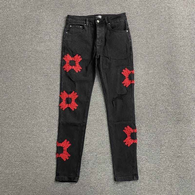 Amiri Jeans Black/Red Logo