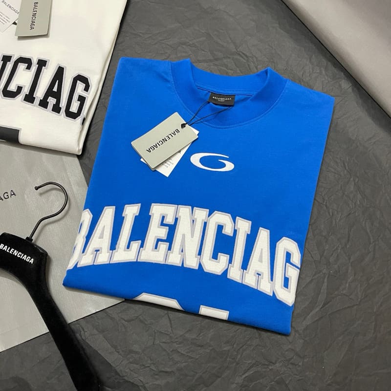 Balenciaga Basketball Series Blue T-shirt