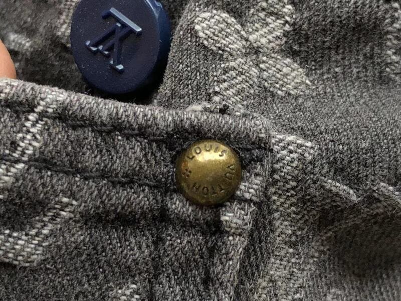 Louis Vuitton Distressed Baggy Monogram Jeans