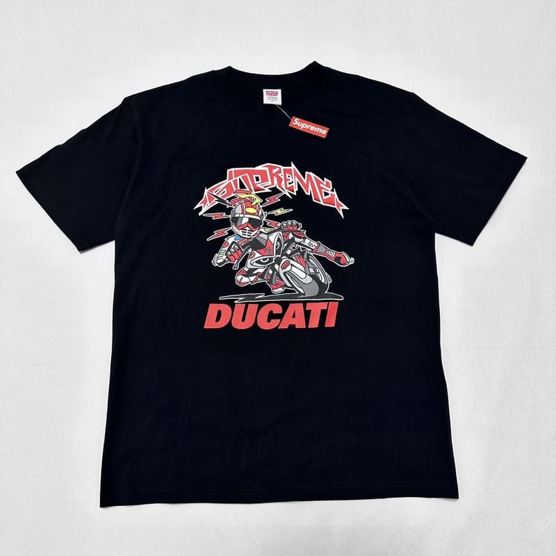 Supreme Ducati Bike T-Shirt Black