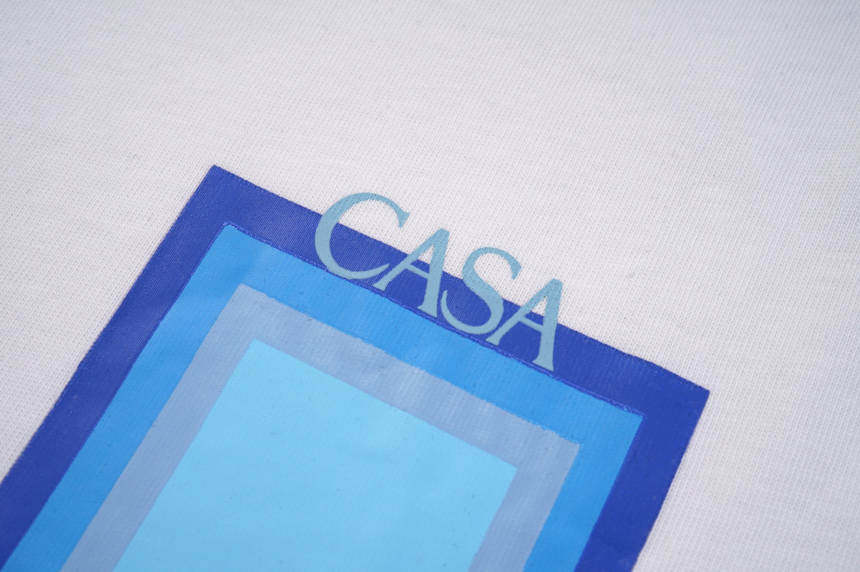 White Casablanca Logo Degrade T-Shirt