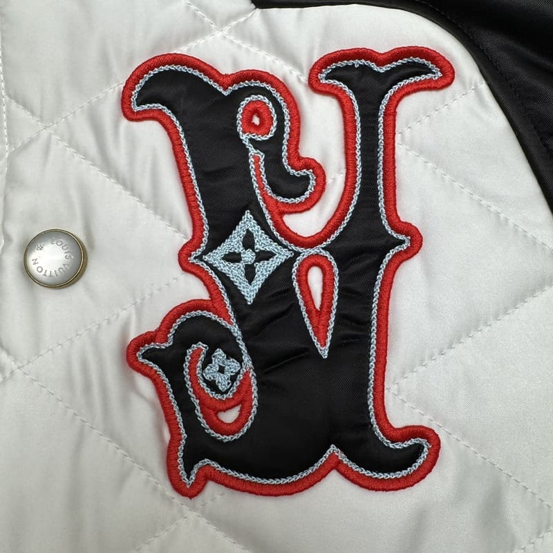 Louis Vuitton Bicolor Satin Bomber Jacket
