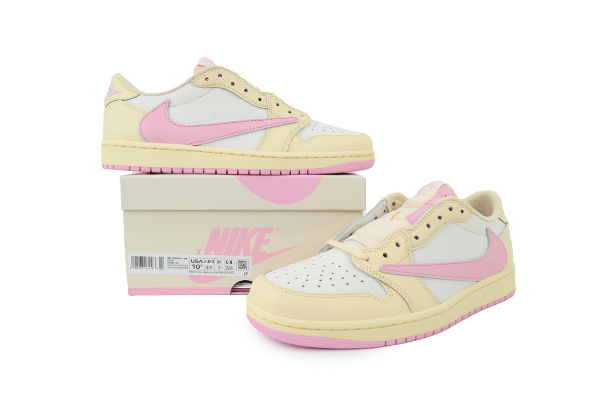Travis Scott x Air Jordan 1 Low Reverse Hook Powder