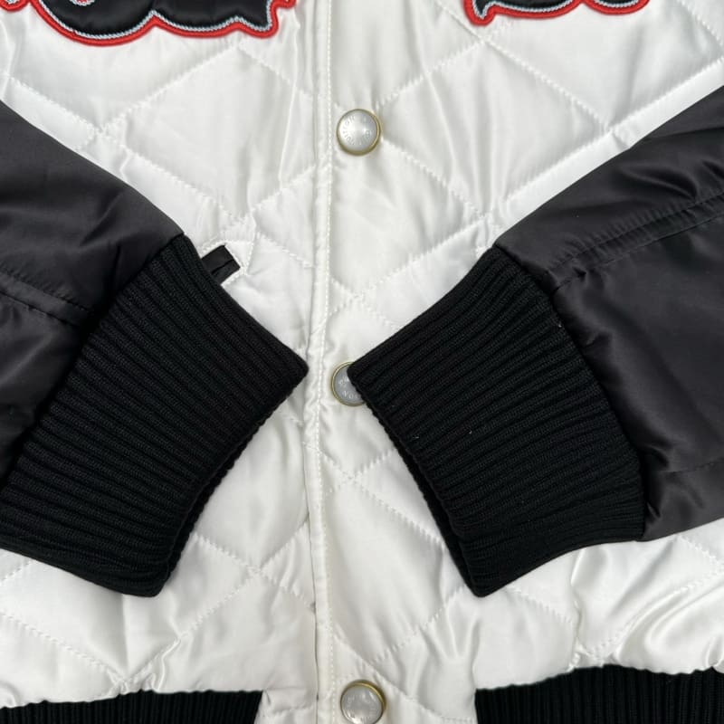 Louis Vuitton Bicolor Satin Bomber Jacket