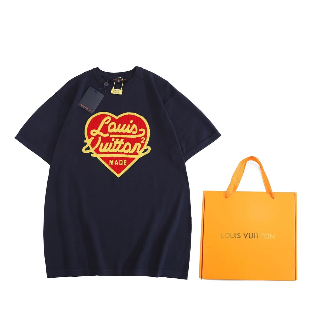Louis Vuitton x Nigo Intarsia Jacquard Heart T-Shirt