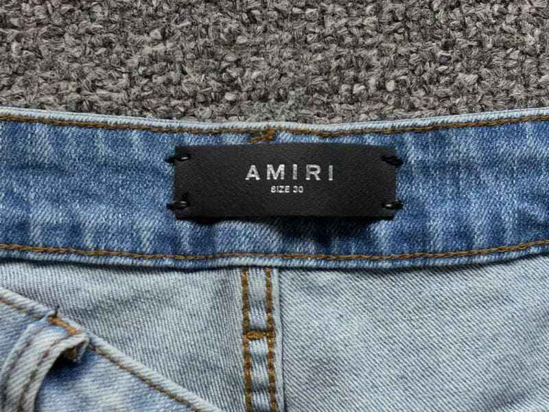 Amiri Jeans Staggered Logo