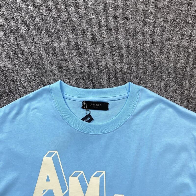 Amiri Blue Hockey Skater T-Shirt